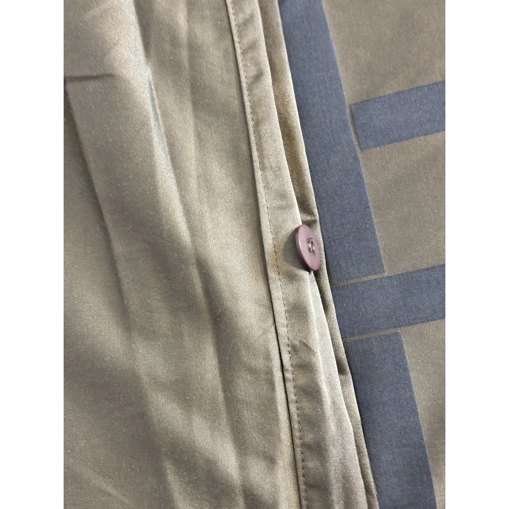 Geometric Greek Key Cut Brown Duvet Cover Queen‎ 88